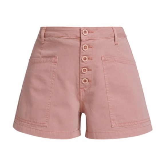 (A6) PISTOLA Tammy High Rise Trouser Short in Ash Rose High-rise, Size 29, NWT - Picture 5 of 13